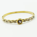 Bracelet Rigide Torsade Cristaux