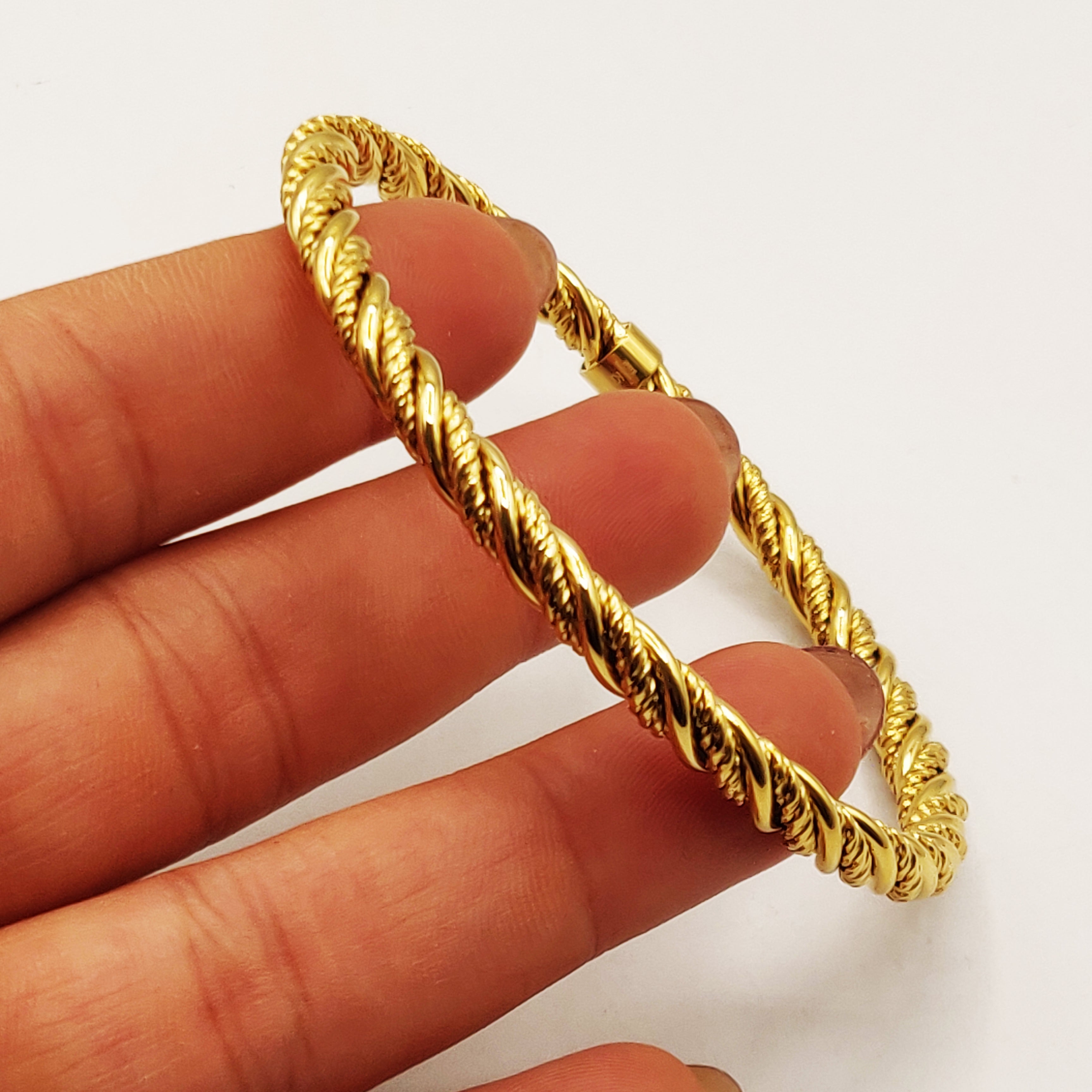 Bracelet Rigide Torsade Luxe