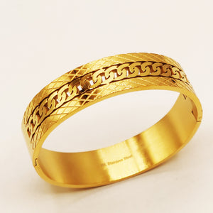 Bracelet Rigide Tresse Large Luxe