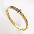 Bracelet Triple Lignes et Cercle Cristaux