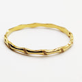 Bracelet Rigide Vagues Cristaux Luxe