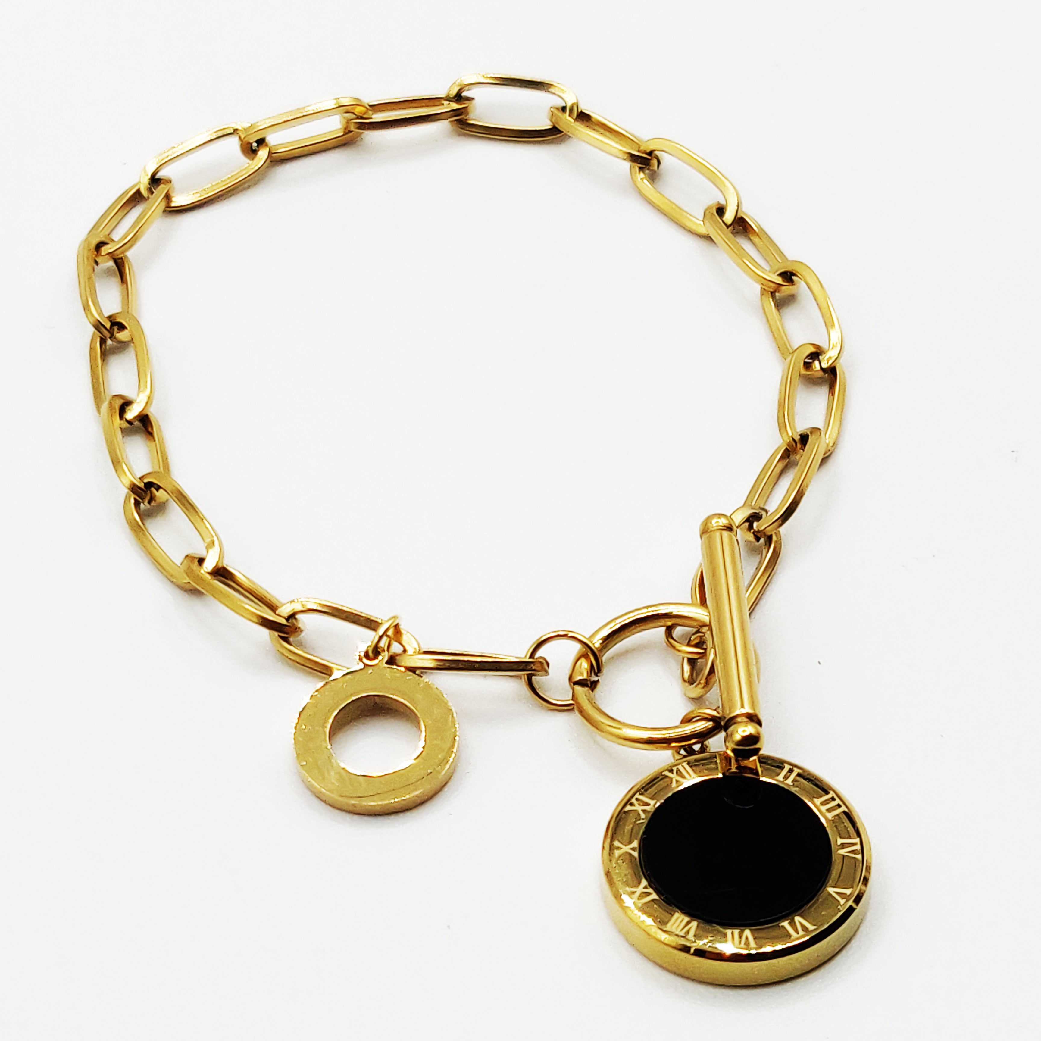Bracelet Romain Chaîne Cercle et Barre