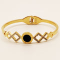 Bracelet Romain Rigide Losanges Cristaux
