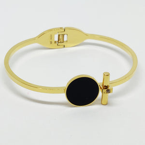 Bracelet Rond Noir et Barre