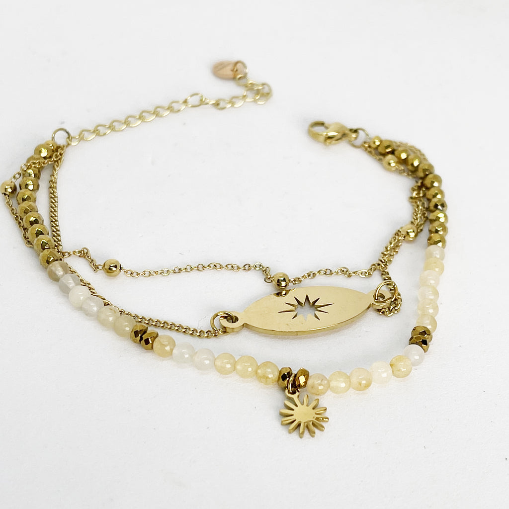 Bracelet Royal Perles Nude