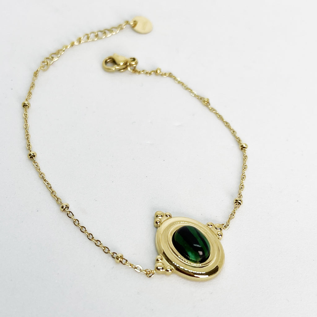 Bracelet Royal Pierre Verte