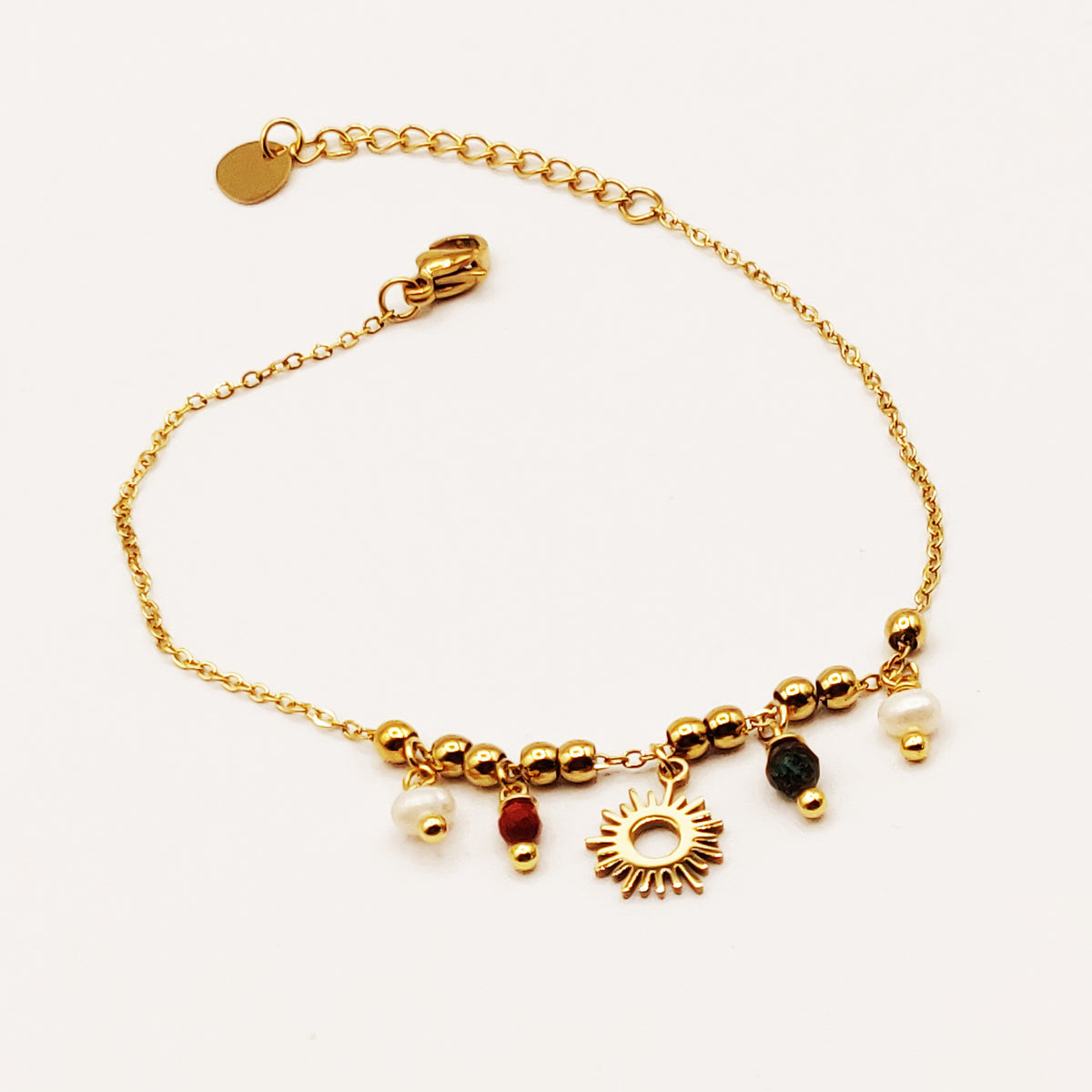Bracelet Soleil et Perles Multicolores