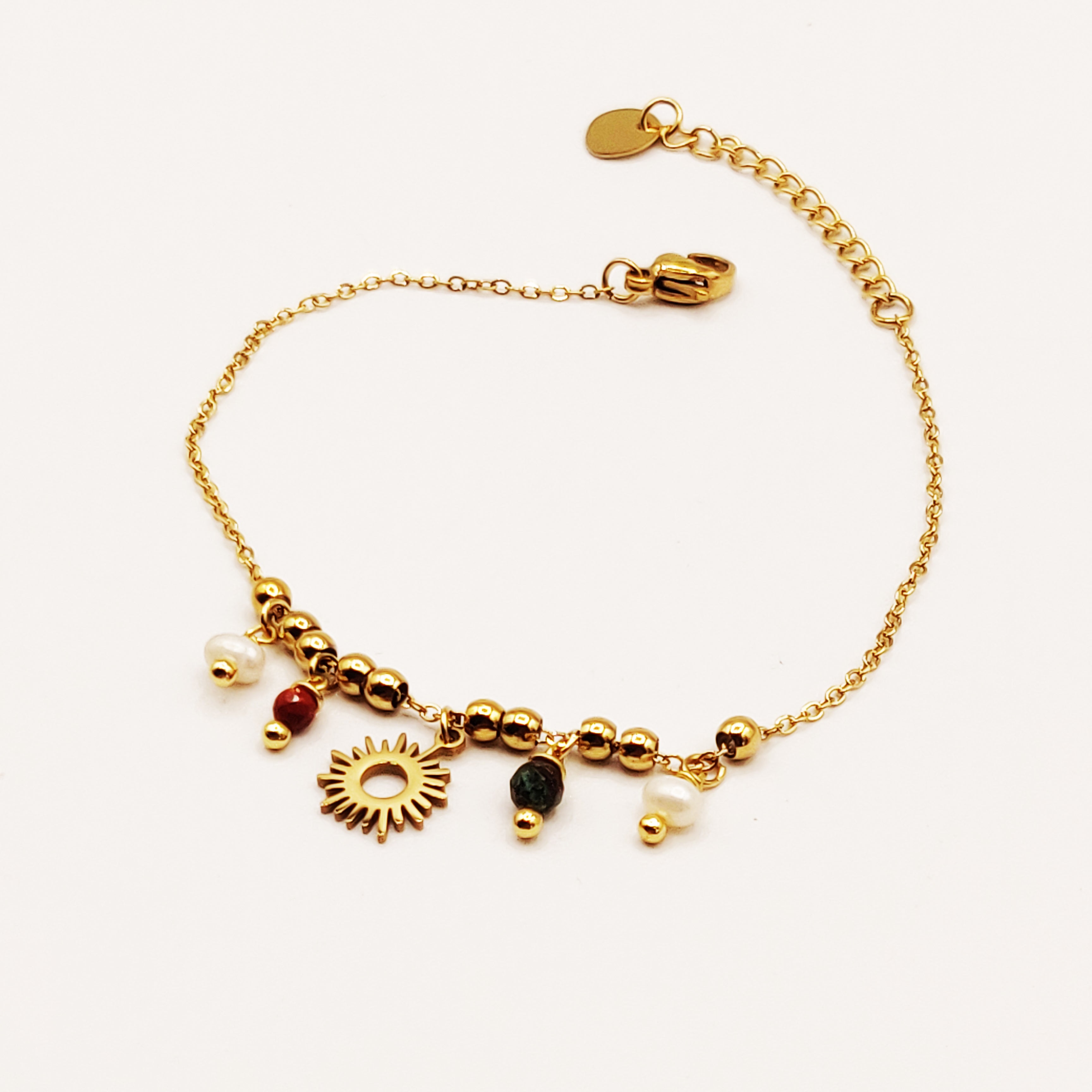 Bracelet Soleil et Perles Multicolores