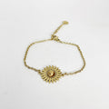 Bracelet Soleil Pierre Marron