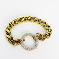Bracelet Torsade Cercle Cristaux