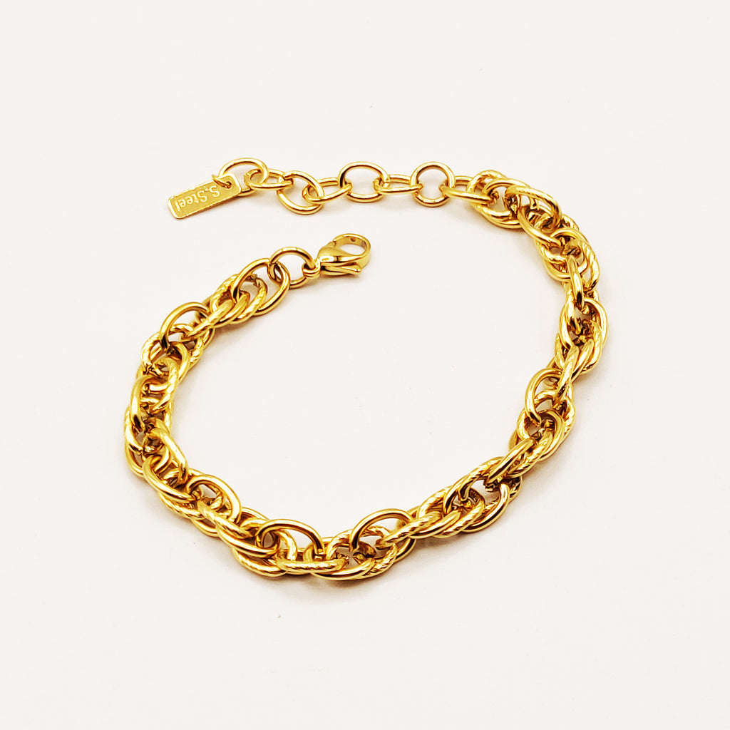 Bracelet Torsade Multi Chaînes Luxe