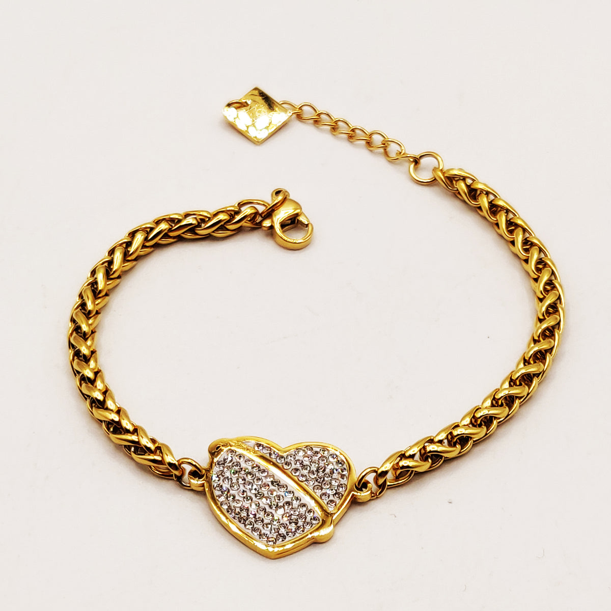 Bracelet Torsade Coeur Planète Luxe