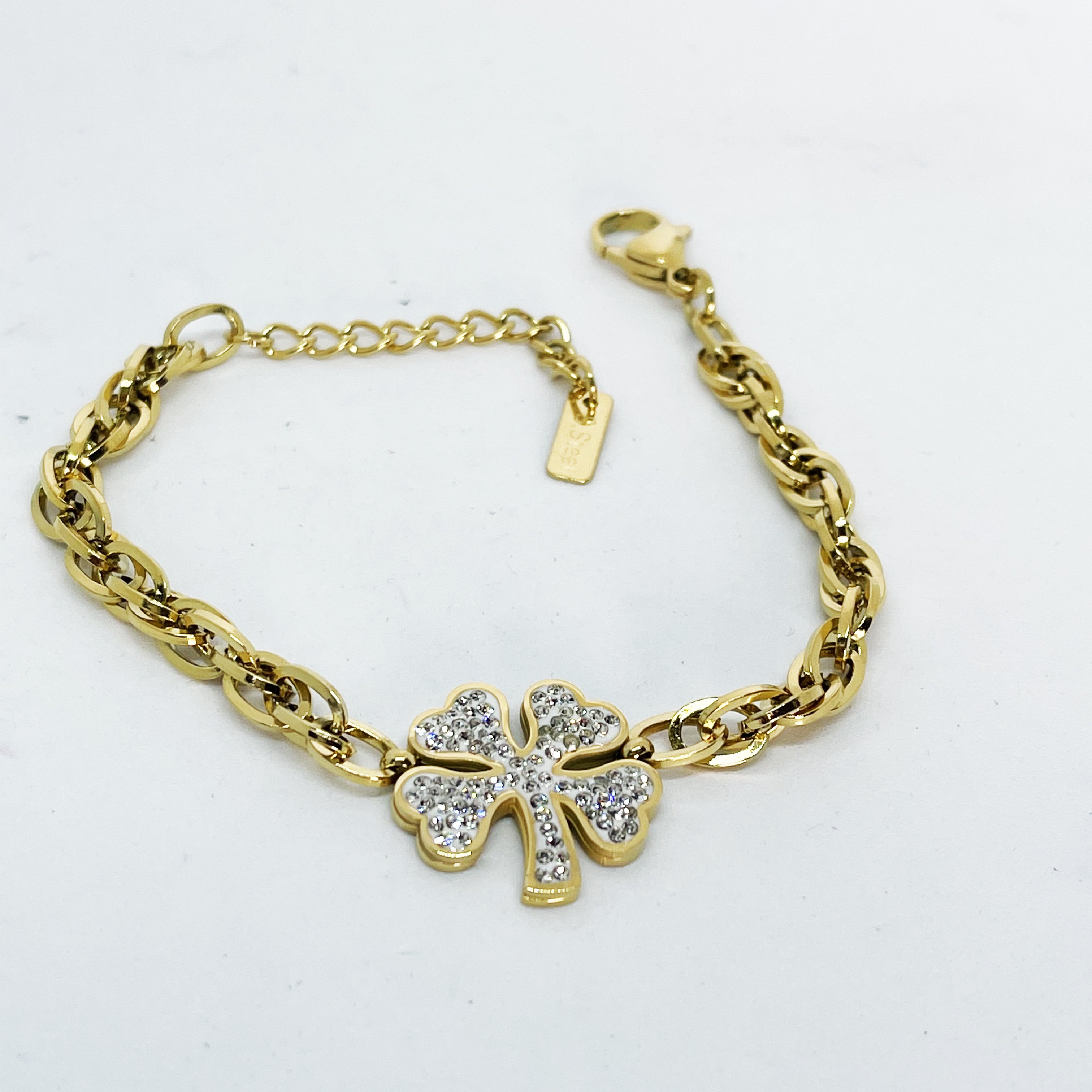 Bracelet Torsade Trèfle