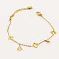 Bracelet Trèfles et Étoiles Creux Luxe
