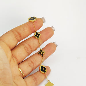 Bracelet Trèfles et Étoiles Luxe