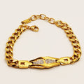 Bracelet Tresse Boucles Design Luxe