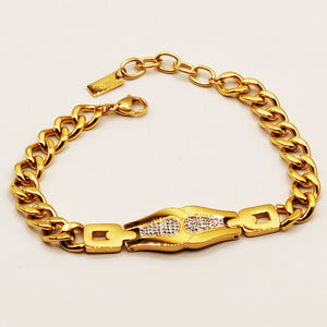 Bracelet Tresse Boucles Design Luxe