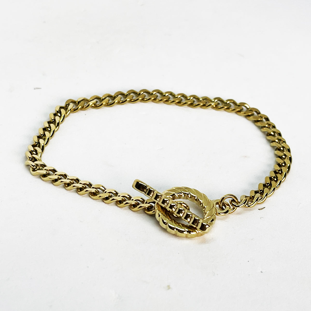 Bracelet Tresse Cercle et Barre Rayé