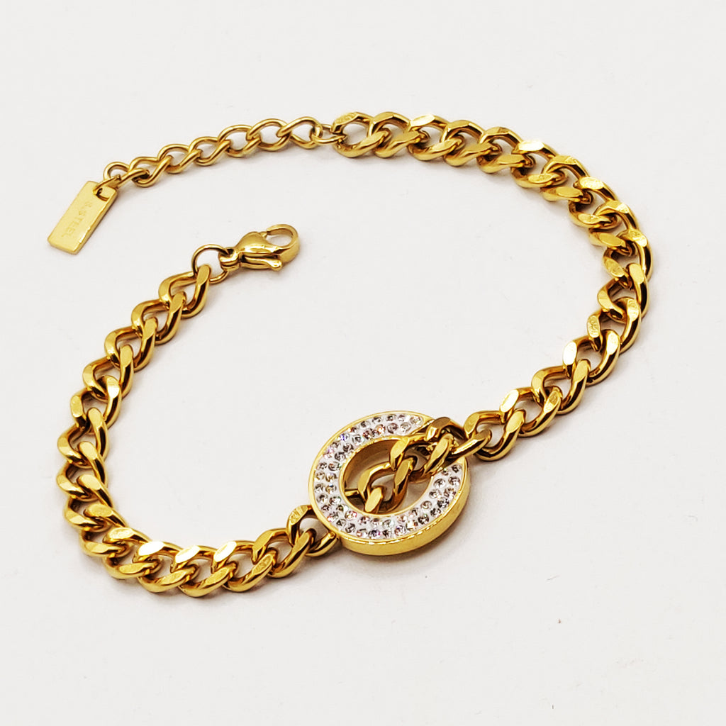 Bracelet Tresse Cercles Fashion Luxe