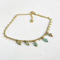 Bracelet Tresse Cercles et Perles Bleues
