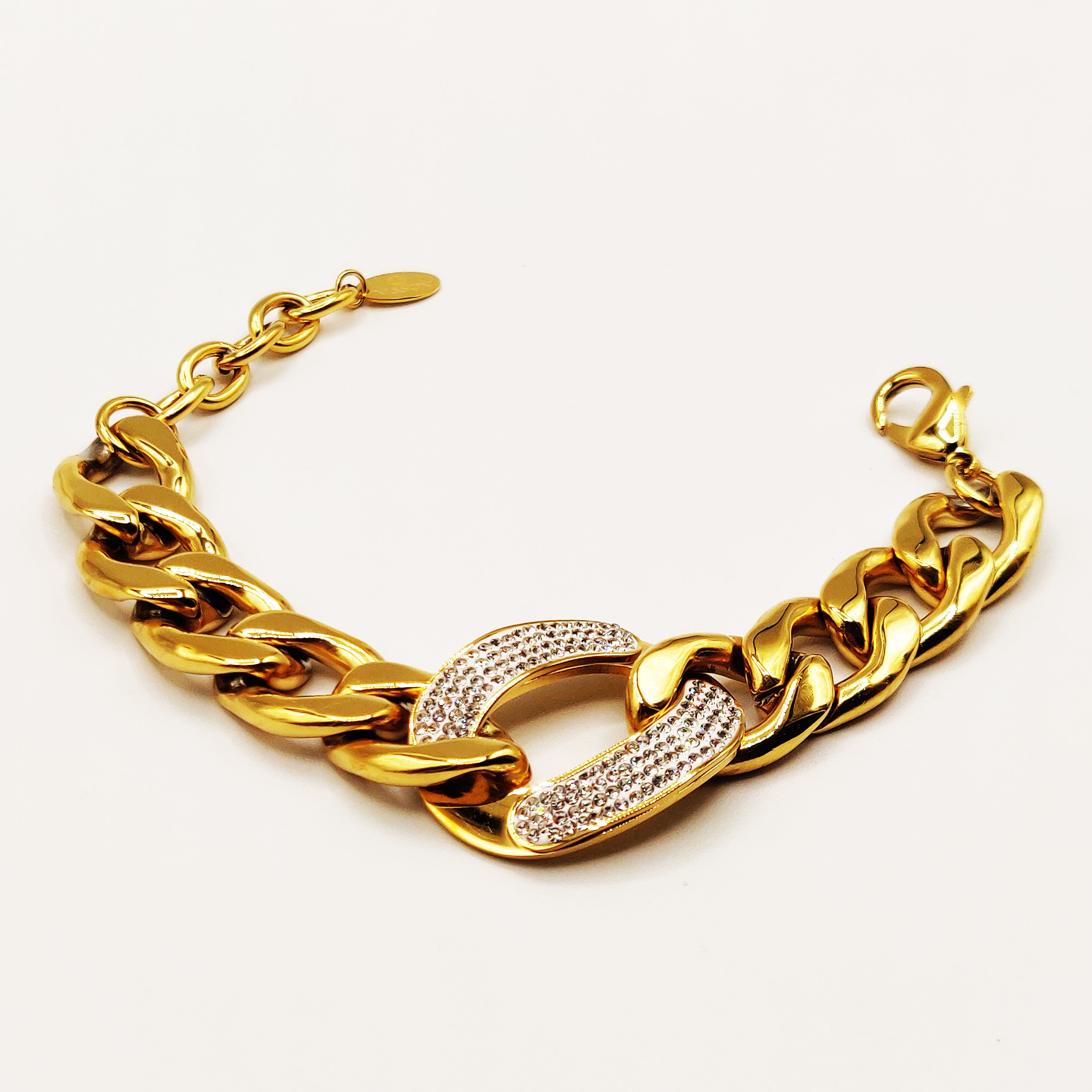 Bracelet Tresse Cristaux Qualité Premium