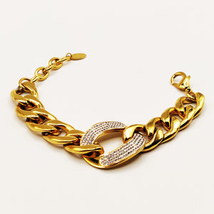 Bracelet Tresse Cristaux Qualité Premium