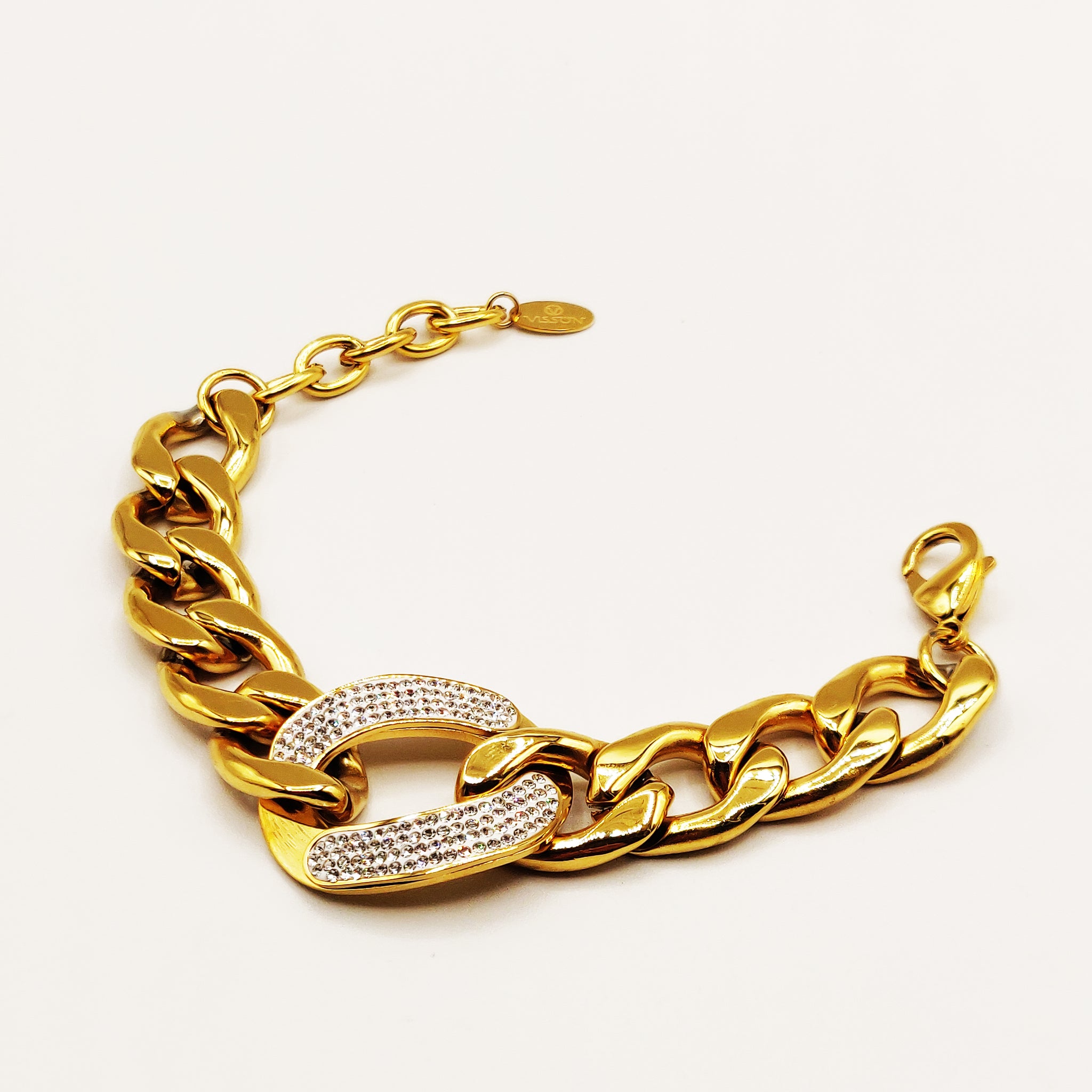 Bracelet Tresse Cristaux Qualité Premium