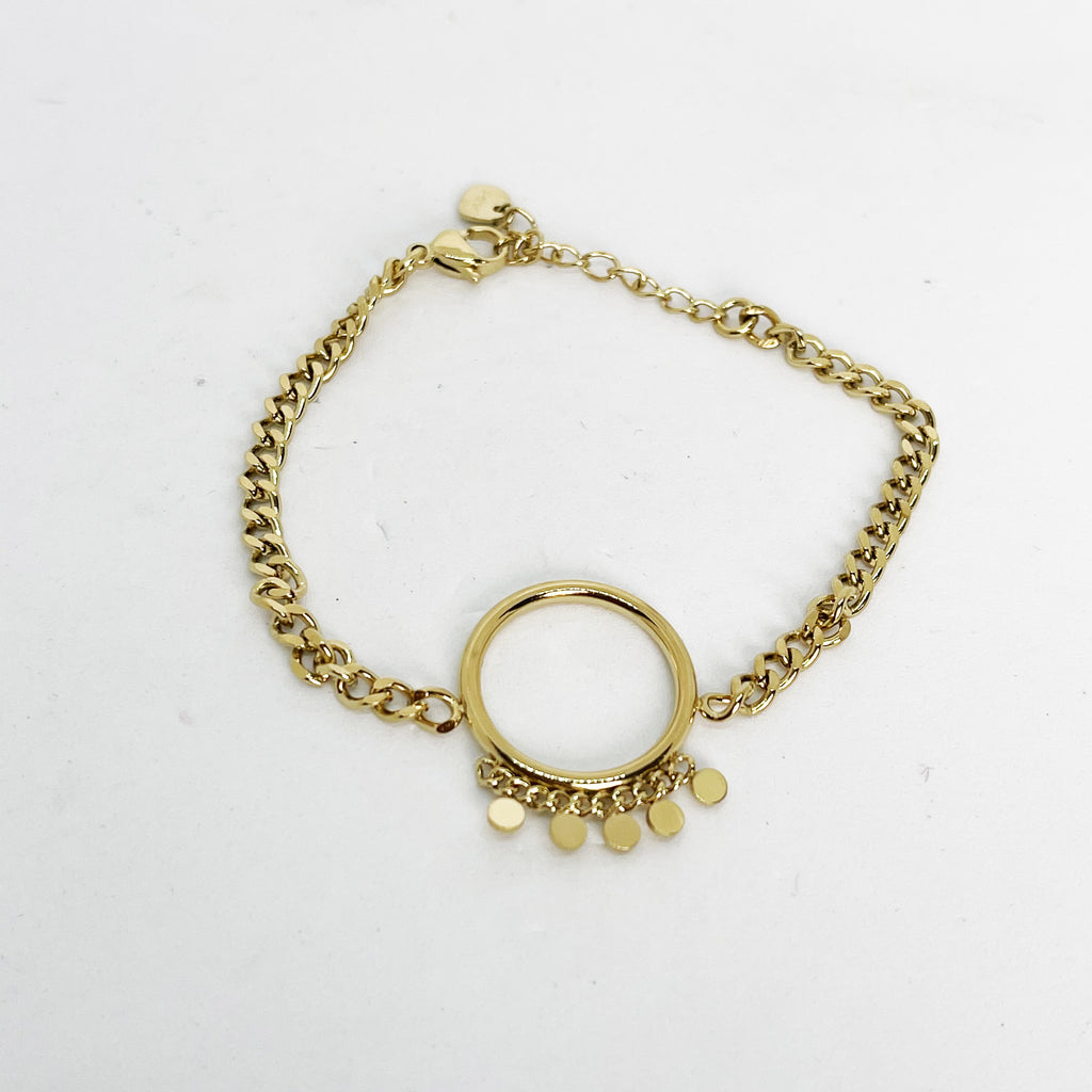 Bracelet Tresse Grand et Petits Cercles
