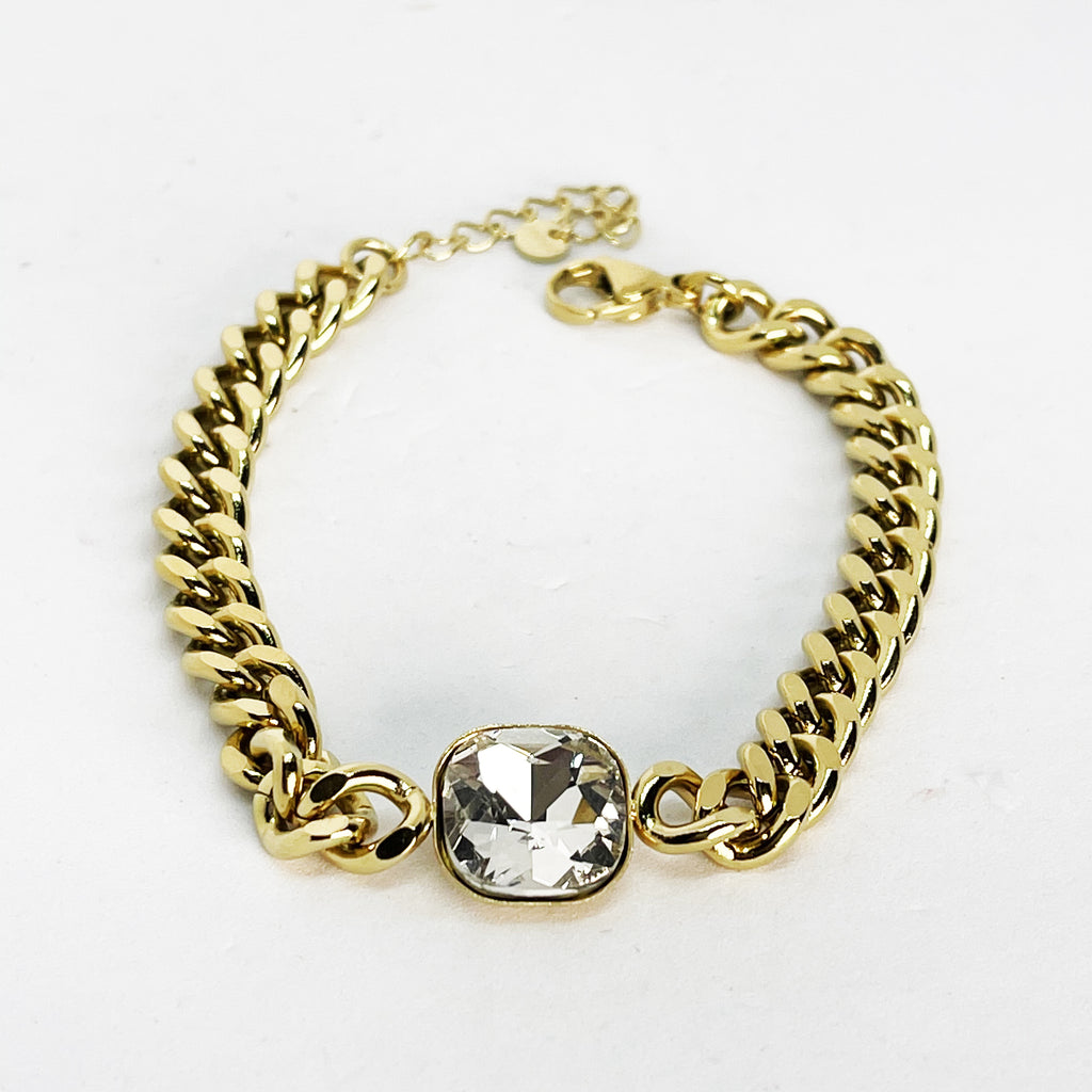 Bracelet Tresse Gros Cristal
