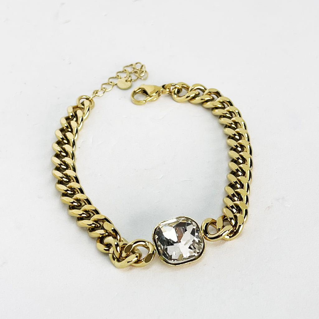 Bracelet Tresse Gros Cristal