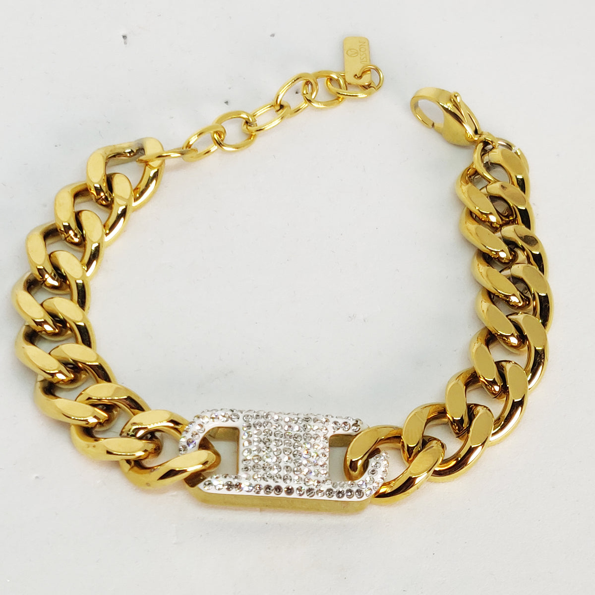 Bracelet Tresse Luxe Cristaux