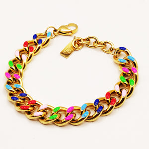 Bracelet Tresse Multicolore Luxe