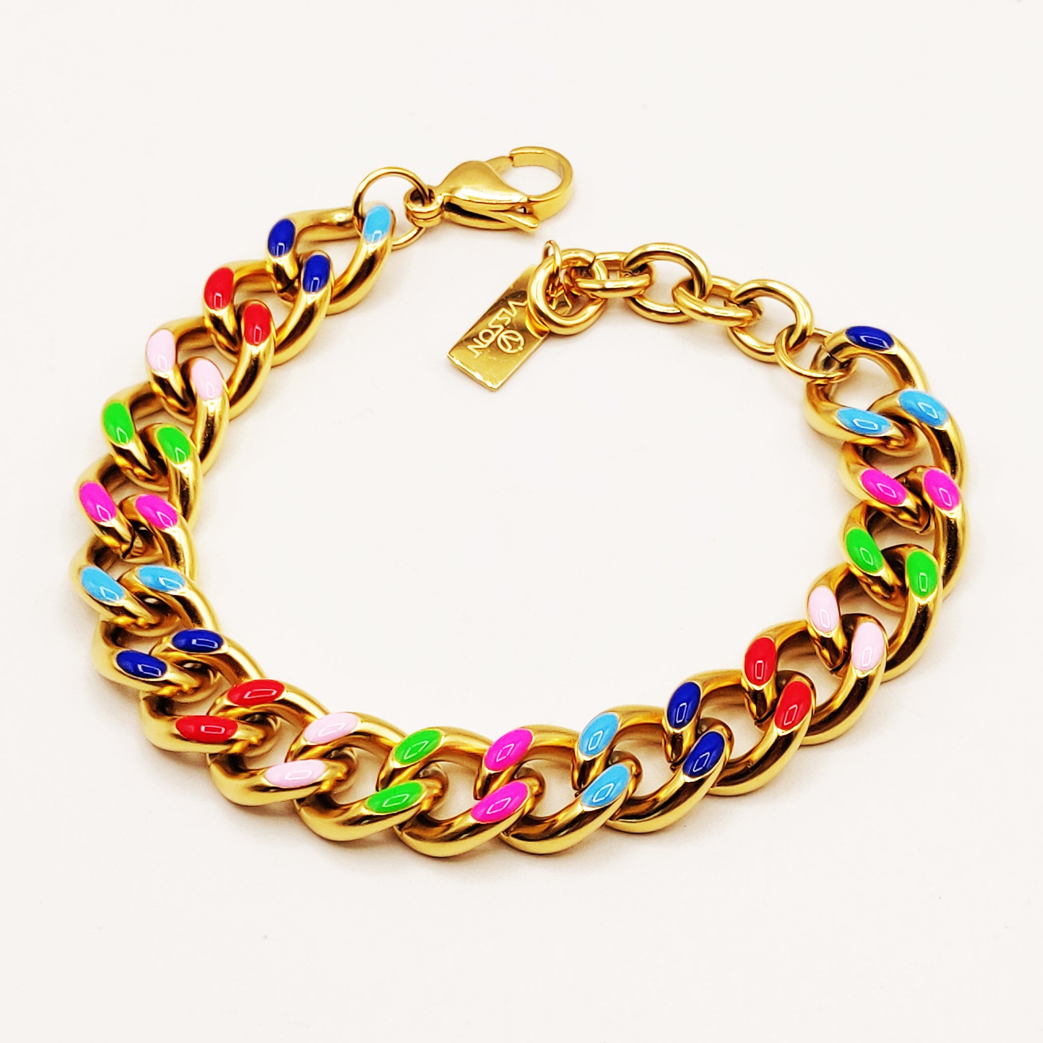 Bracelet Tresse Multicolore Luxe