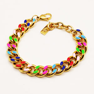 Bracelet Tresse Multicolore Luxe