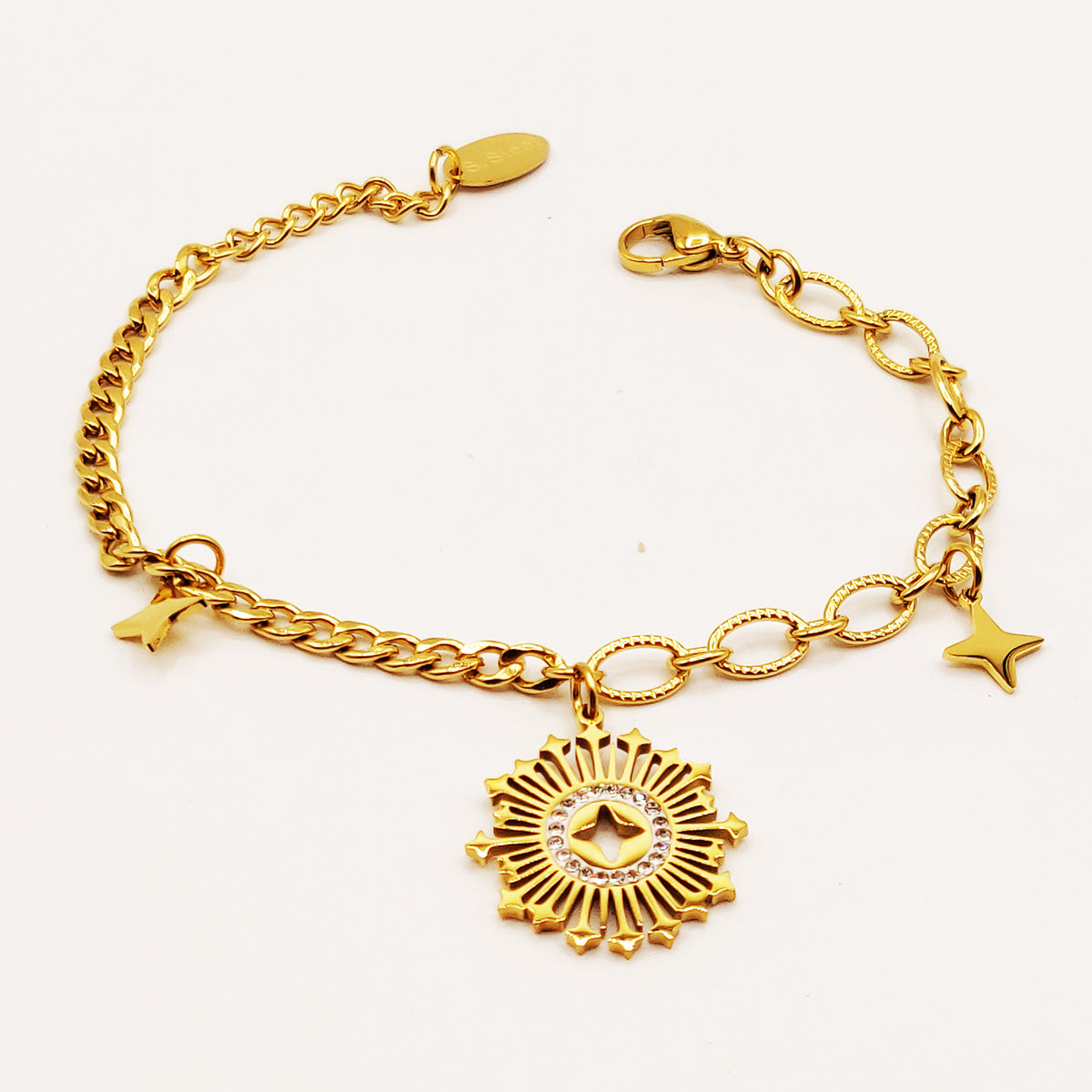 Bracelet Tresse Soleil En Étoiles Luxe