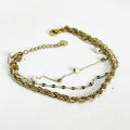 Bracelet Triple Torsade et Perles