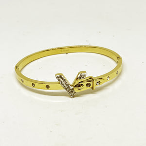 Bracelet V Boucle Cristaux