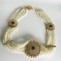 Ceinture Grandes Perles Blanches