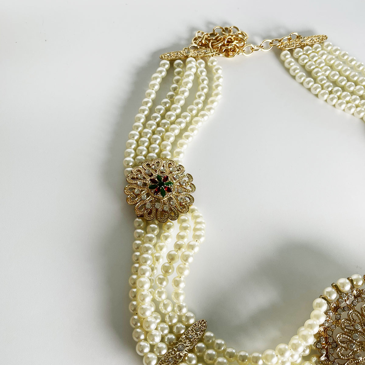 Ceinture Grandes Perles Blanches