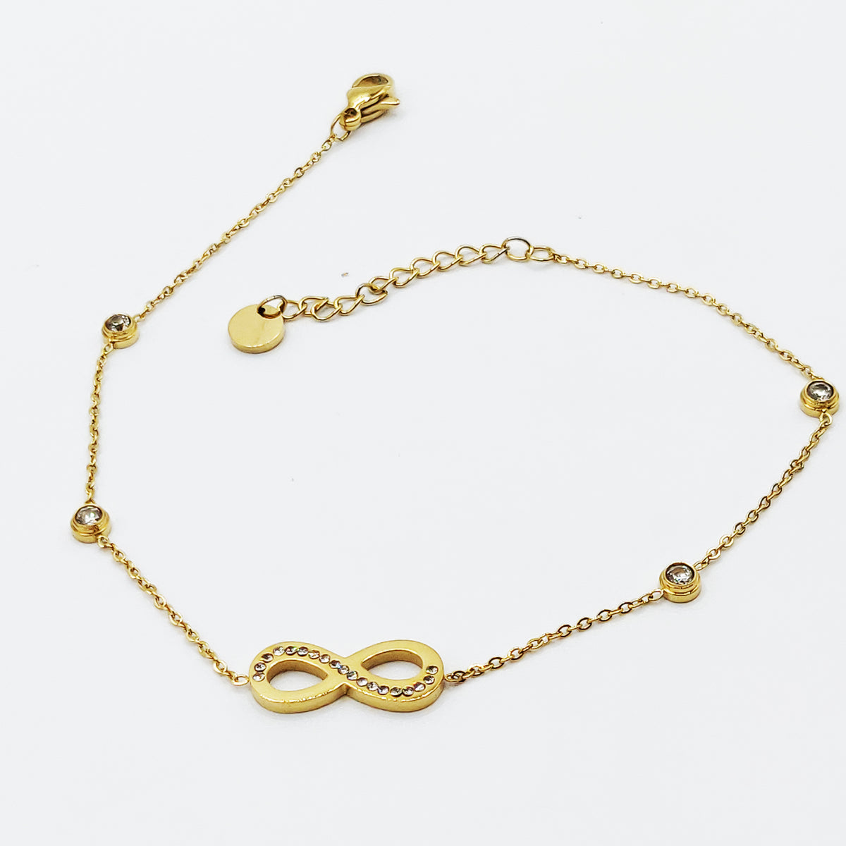 Chaîne de cheville Infinity Cristaux