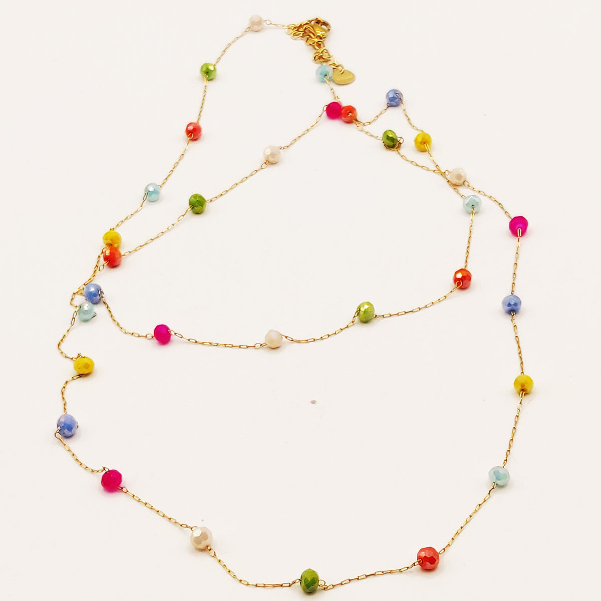 Chaîne de Taille Perles Multicolores
