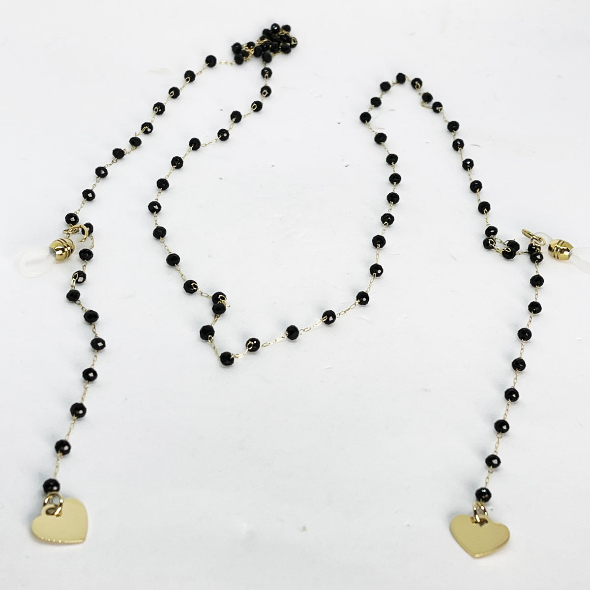 Chaîne de Lunettes Perles Noires