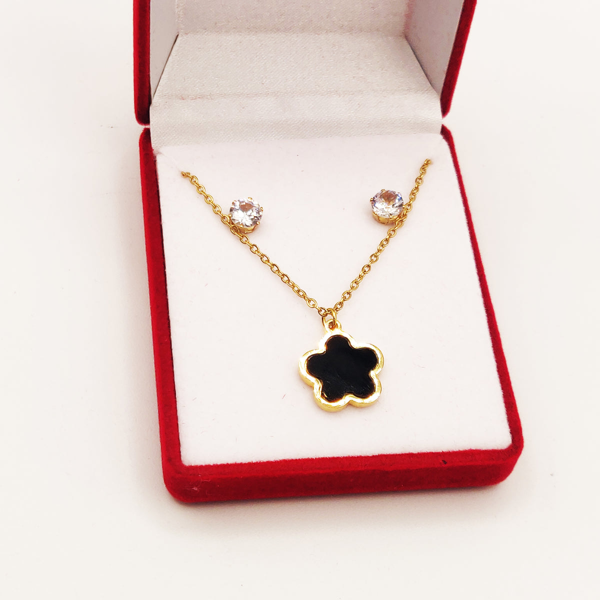 Coffret Cadeau Avon Floralie - Collier Et Boucles D'oreilles - Neuf Avec étiquettes
