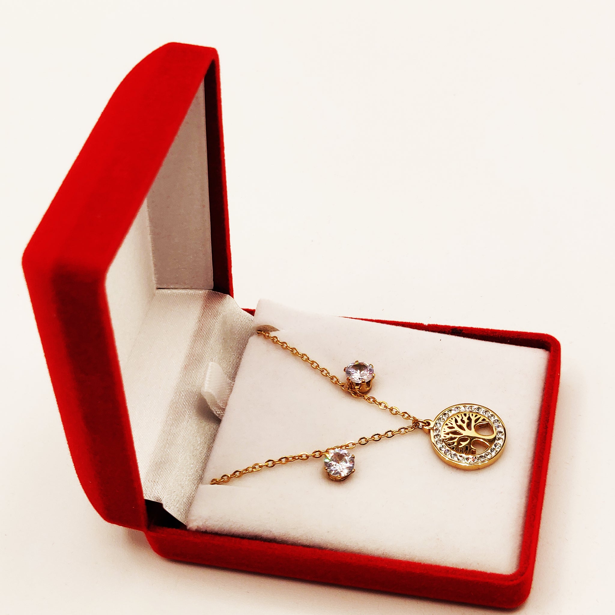 Coffret Collier et Boucles d'oreilles Eden