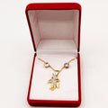 Coffret Collier et Boucles d'oreilles Licorne Cristaux