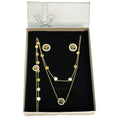 Coffret Ensemble Collier et Bracelet Eden Double avec Boucles d'oreilles Eden
