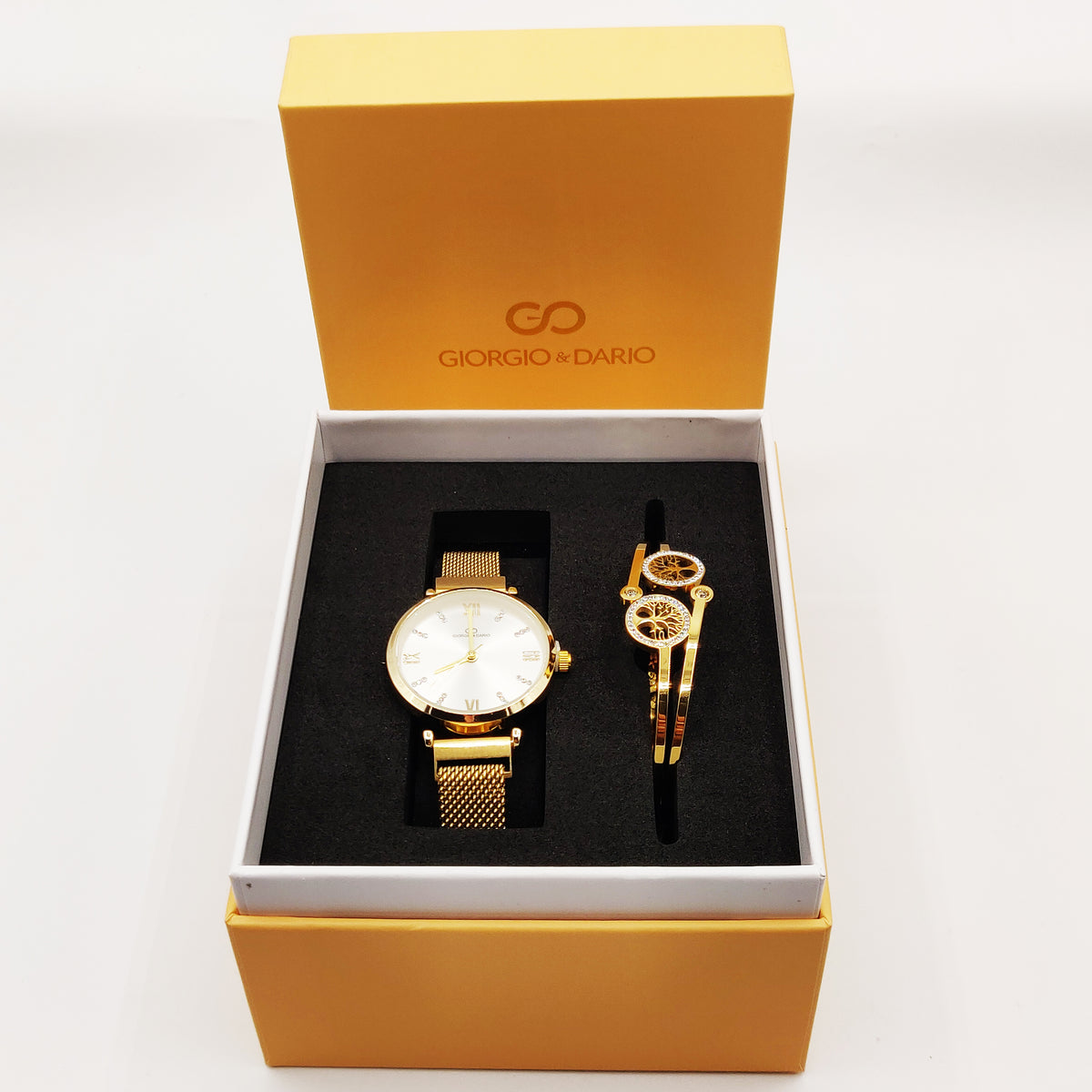 Coffret Montre Giorgio & Dario 5471 avec Bracelet Rigide Double Eden