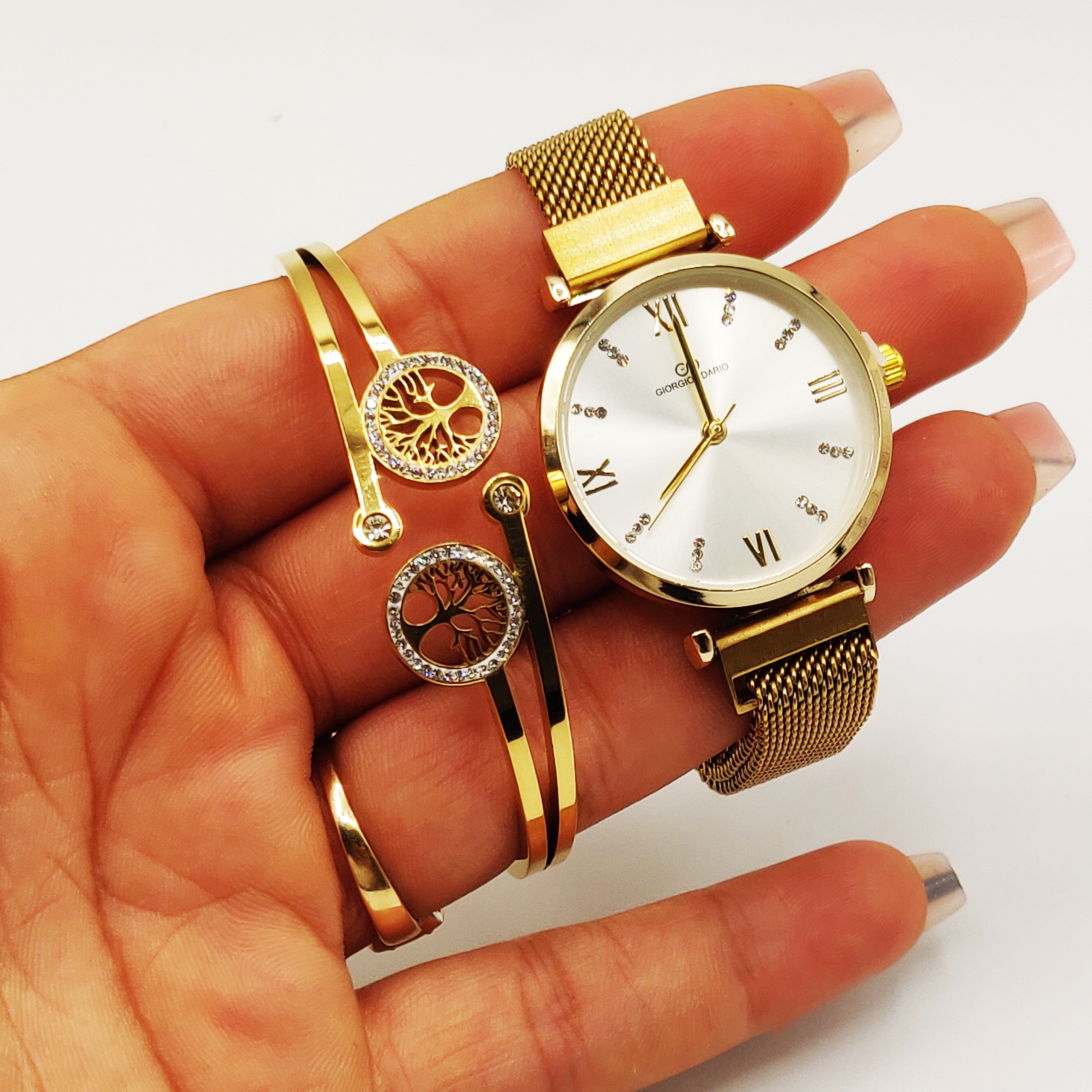 Coffret Montre Giorgio & Dario 5471 avec Bracelet Rigide Double Eden
