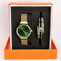 Coffret Montre Giorgio & Dario 5691 avec Bracelet Romain Double Lignes Cristaux