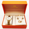 Coffret Montre Giorgio & Dario 5691 avec Collier et Boucles d'oreilles Cercles Cristaux